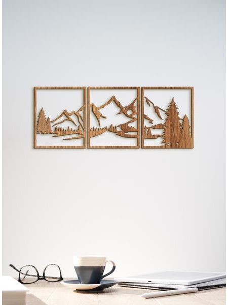Trojdielny obraz na stenu Hory