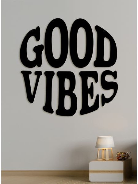 Drevený nápis "GOOD VIBES"