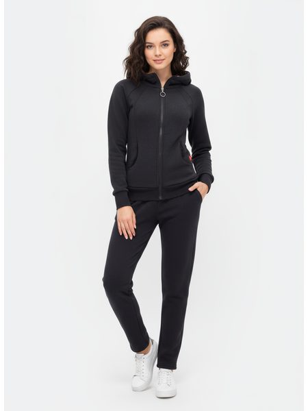 Čierna súprava s kvetinovou kapucňou