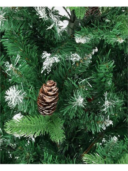 Umelý vianočný stromček Borovica Strieborná so šiškami