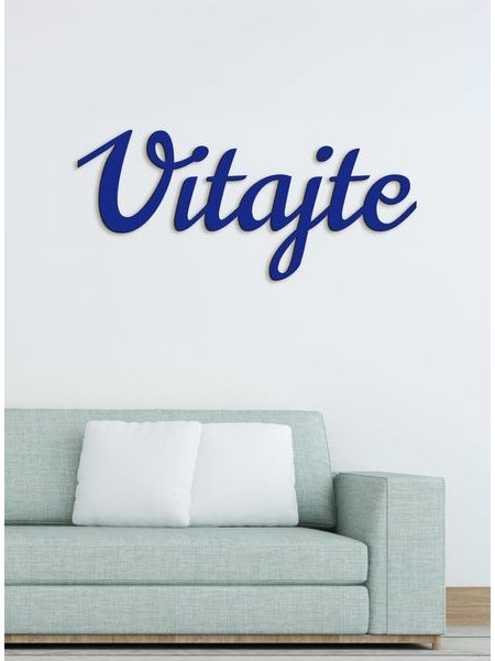 Drevený nápis "Vitajte"