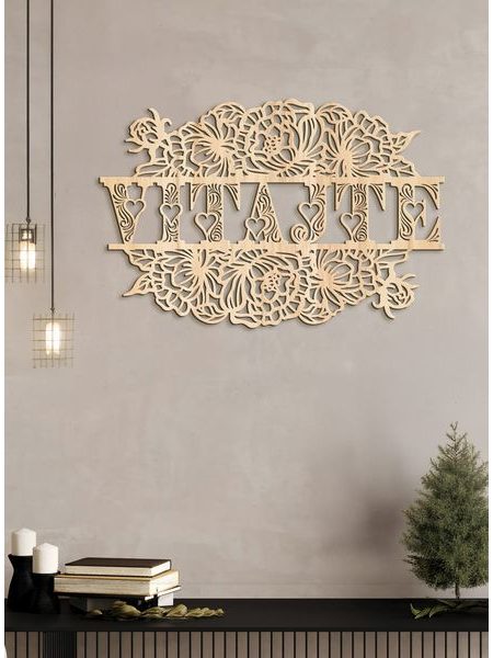 Drevený nápis "VITAJTE"