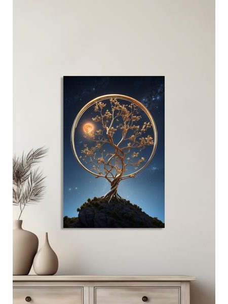 Obraz na stenu zlatý strom života