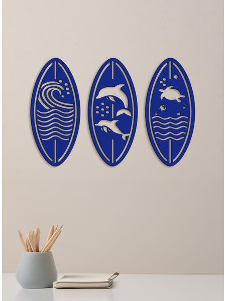 Trojdielny obraz na stenu SEA