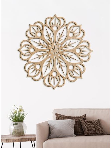 Dřevěná mandala na zeď BLOOM