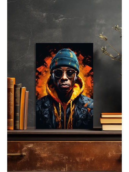 Obraz na stenu rapper abstrakt