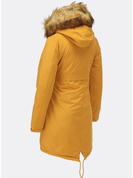 Dámská zimní oboustranná bunda žlutá/ černá
