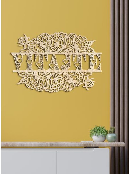 Drevený nápis "VITAJTE"