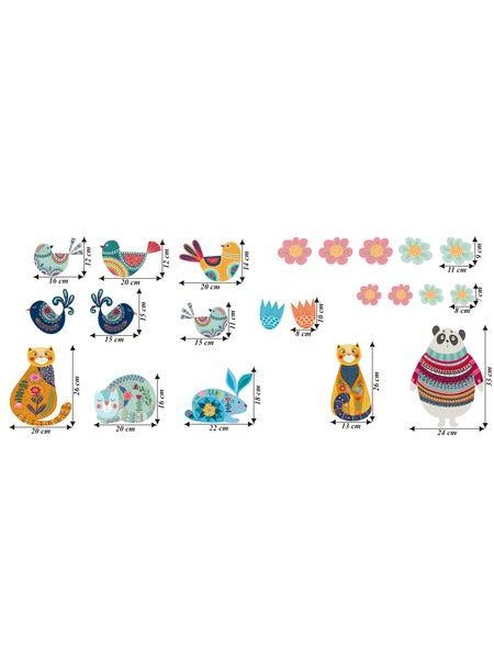 Zvieratká v štýle FOLK