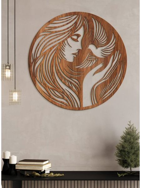 Drevený obraz ženská nežnosť