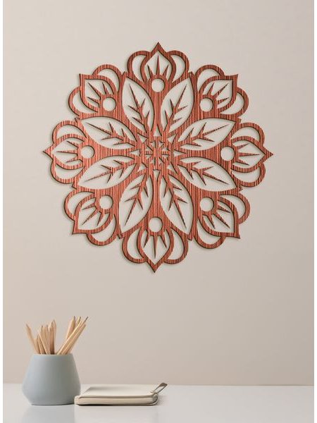 Dřevěná mandala na zeď BLOOM