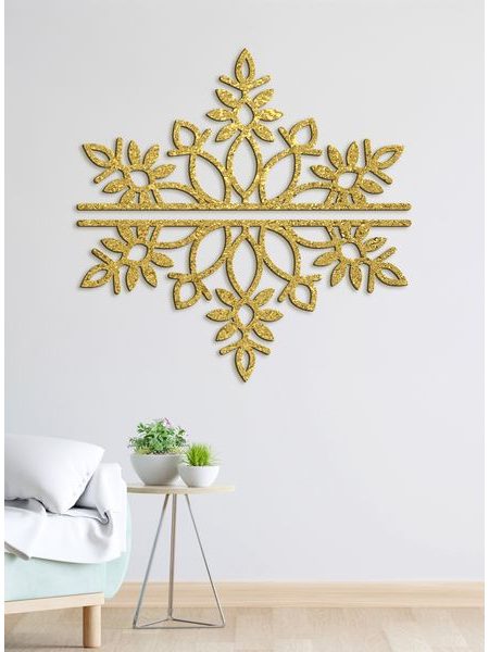 Dvojdielna drevená mandala SNOW