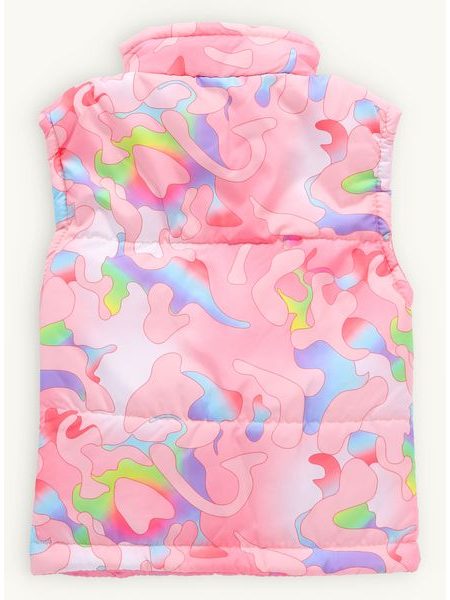 Detská prešívaná vesta MASKÁČ ružová