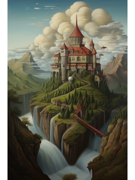 Obraz na stenu zámok