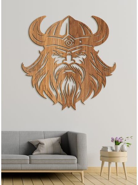 Dekorativní dřevěný obraz Viking