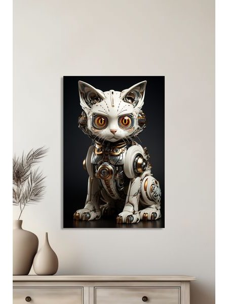 Obraz na stenu robotická mačka