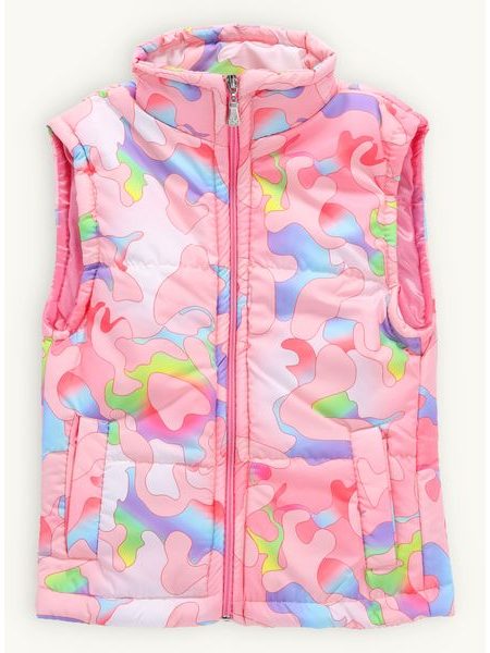 Detská prešívaná vesta MASKÁČ ružová