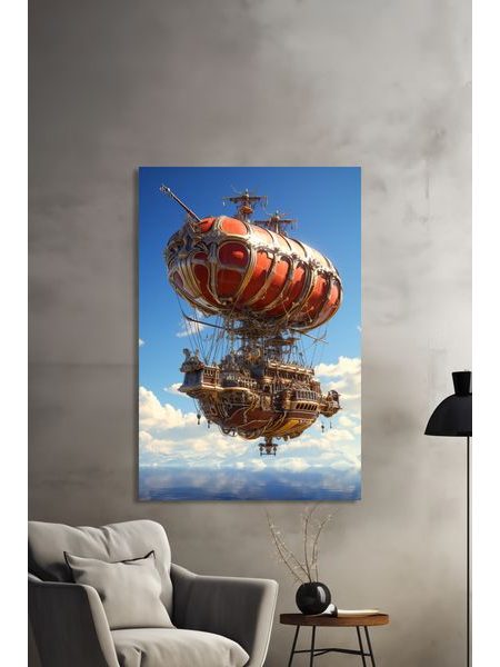 Obraz na stenu loď v oblakoch