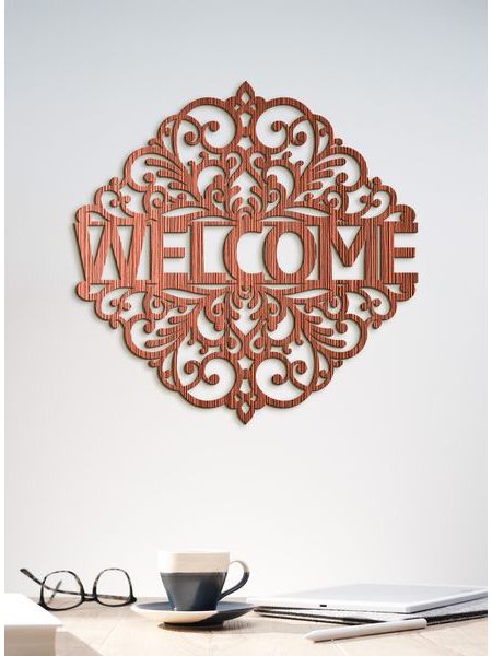 Drevený nápis "WELCOME"