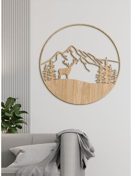 Drevený obraz s motívom Jeleňa