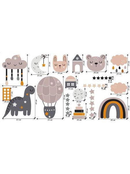 Hviezdna noc pastelové farby