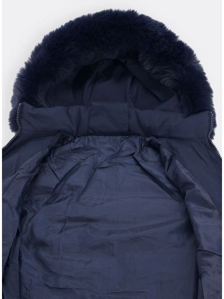 Dámska prešívaná bunda tmavomodrá