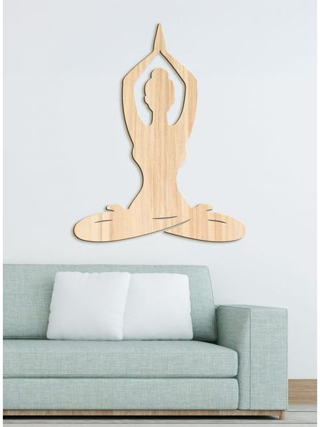 Drevený obraz Harmónia jogy