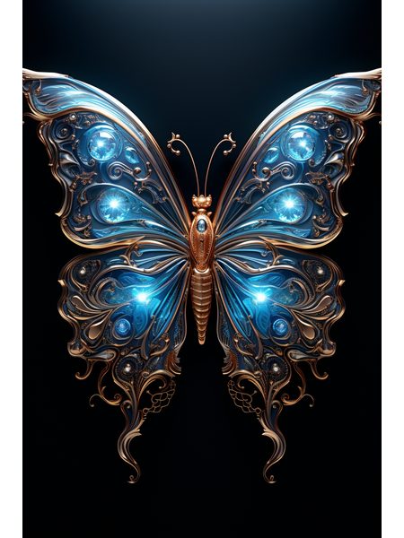 Obraz na stenu Motýľ Kryštál