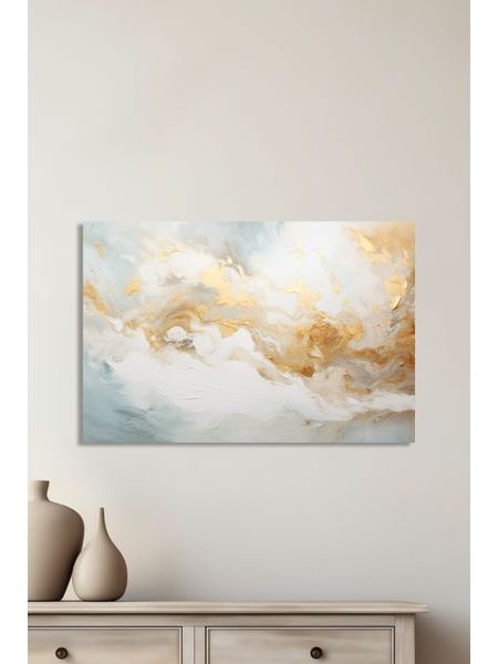 Zlatý obraz na stenu abstrakt