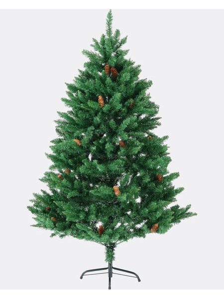 Umelý vianočný stromček Smrek Elegant so šiškami