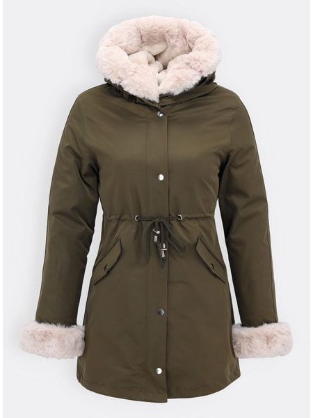 Dámska zimná bunda khaki