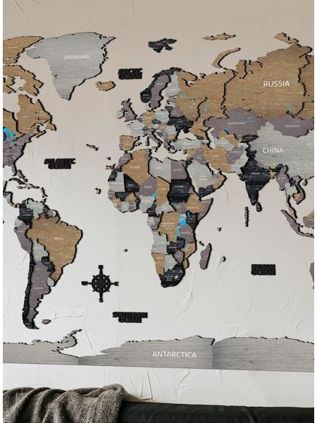 Viacvrstvová 3D Mapa Dub-sivá