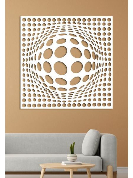 Drevený panel na stenu 3D ilúzia
