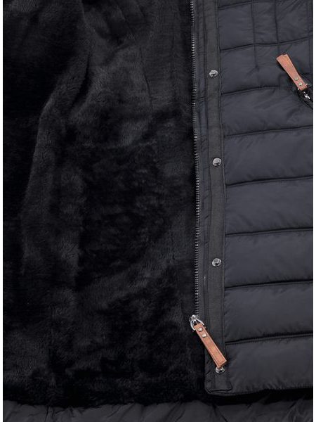 Dámska zimná prešívaná bunda čierna