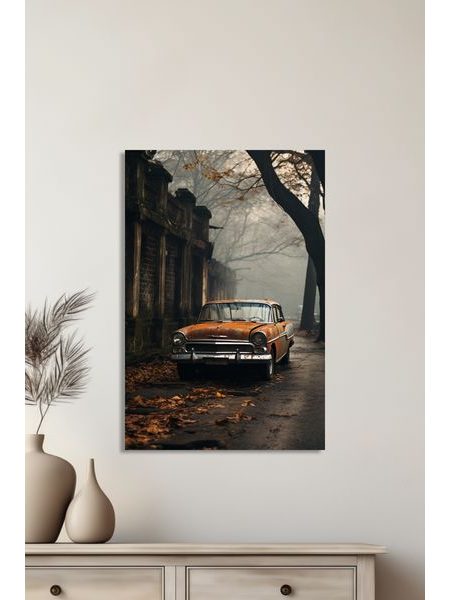 Obraz na stenu auto na okraji mesta