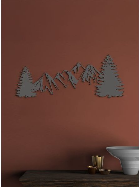 Dřevěná dekorace na zeď HORY