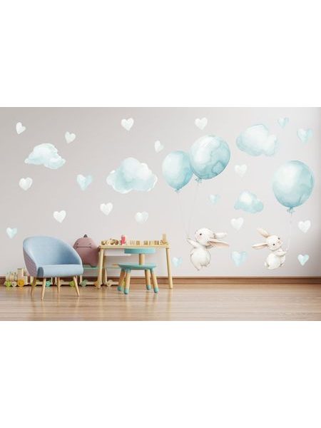 Létající zajíčci s balónky