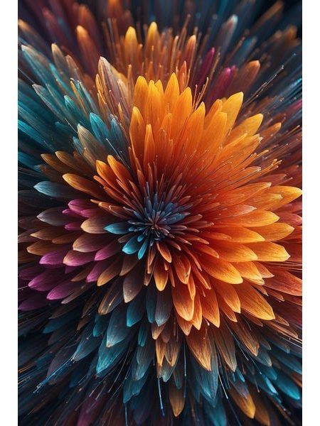 Obraz na stenu farebný kvet