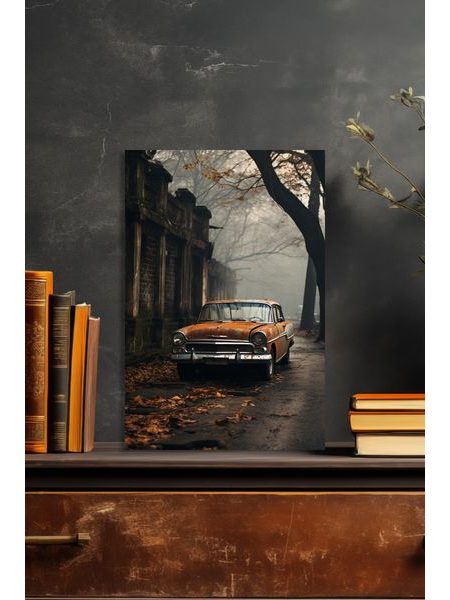 Obraz na stenu auto na okraji mesta
