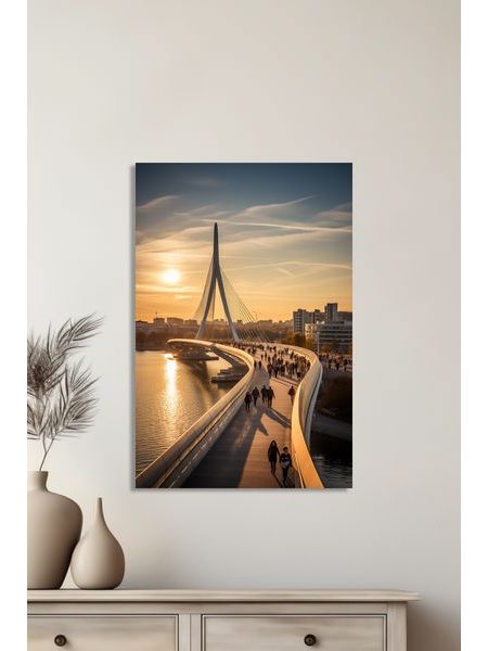 Obraz na stenu prechádzka mostom