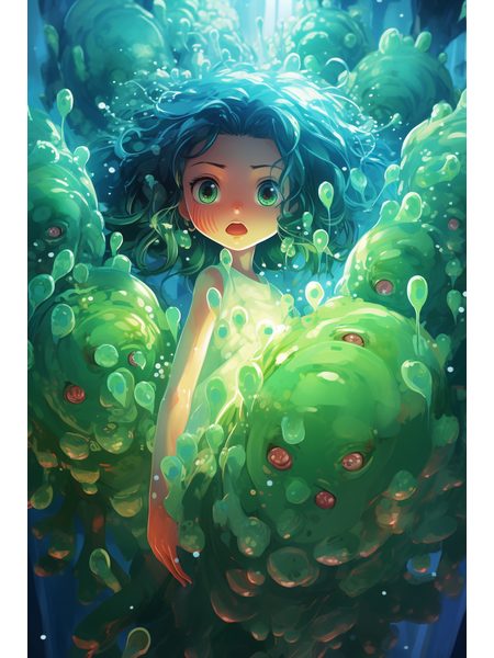 Víla škriatkov v tajomnej vode