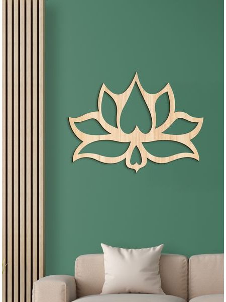 Drevený obraz na stenu Kvet LOTOS