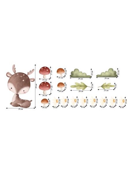 Roztomilý srnček v lese