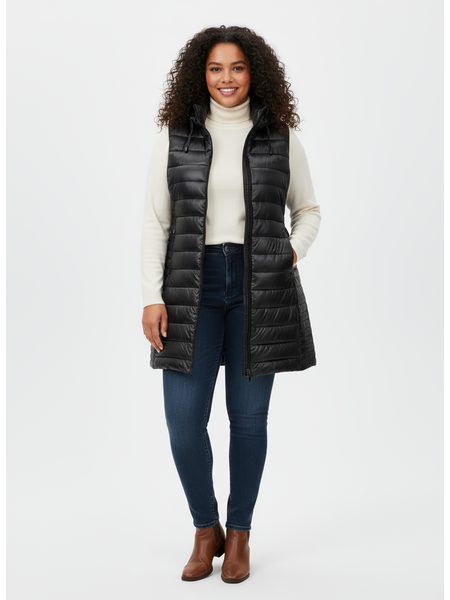 Dámska prešívaná vesta pre MOLETKY čierna