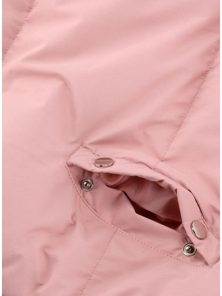 Dámská krátká zimní bunda pudrová