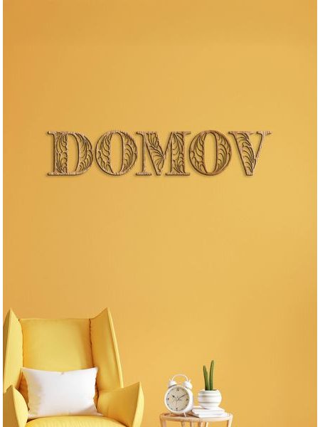 Drevený nápis "DOMOV"