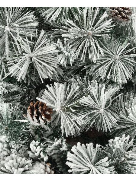 Umelý vianočný stromček Smaragdový rozmarín – Zasnežený so šiškami