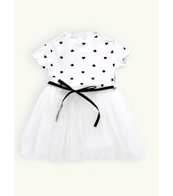 Detské dievčenské šaty BALETKA biele