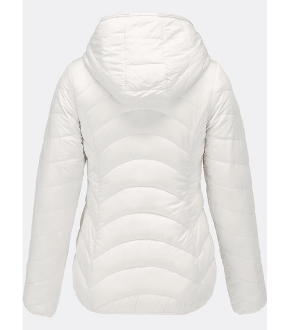 Dámská zimní bunda s plyšovou podšívkou bílá