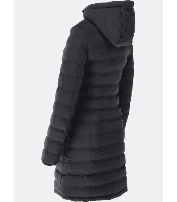 Černá prošívaná zimní bunda